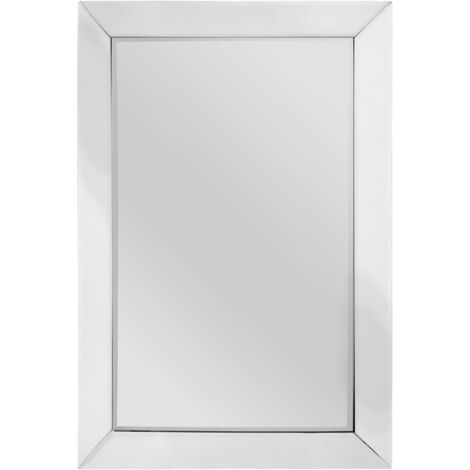 Premier Housewares Rectangular Mirrored Wall Mirror - 90cm