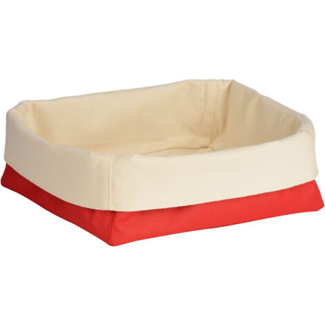Premier Housewares Red and Cream Large Bread Basket