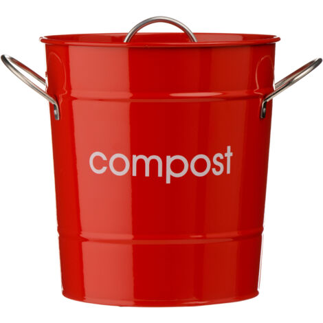 Premier Housewares Red Compost Bin