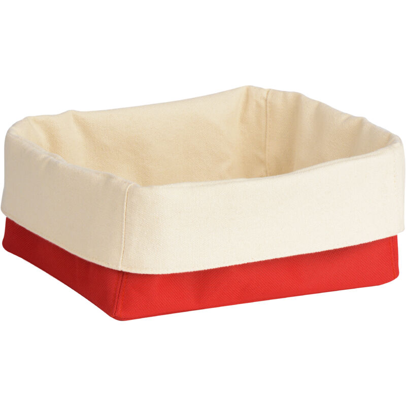 Premier Housewares - Red/Cream Folded Design Small Bread Basket