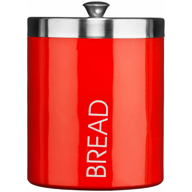 Premier Housewares - Red Enamel Bread Bin