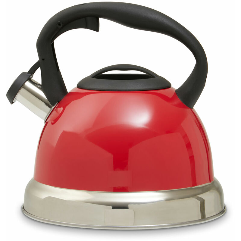 Red Whistling Kettle - 3.0 Ltr - Premier Housewares