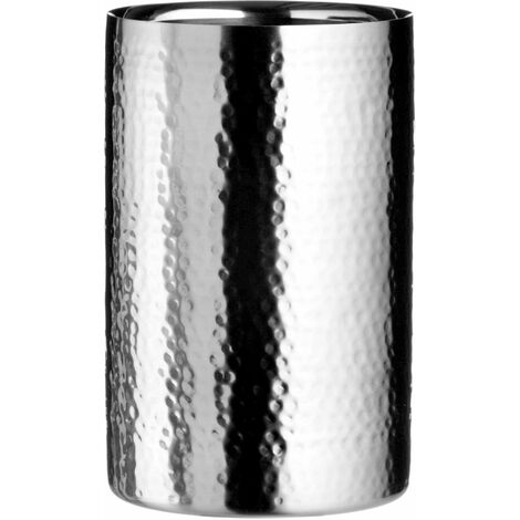 Premier Housewares Refrigeratore per vino in acciaio INOX con effetto battuto