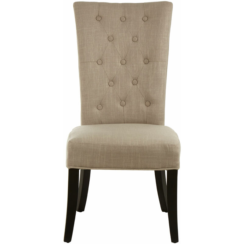 Regents Park Natural Linen Mix Dining Chair - Premier Housewares