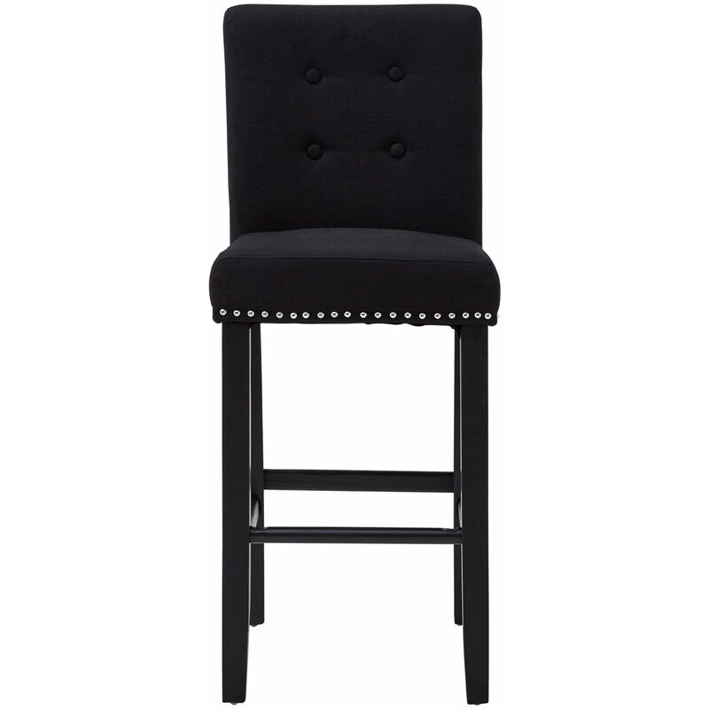 Regents Park Stud Lined Bar Chair - Premier Housewares