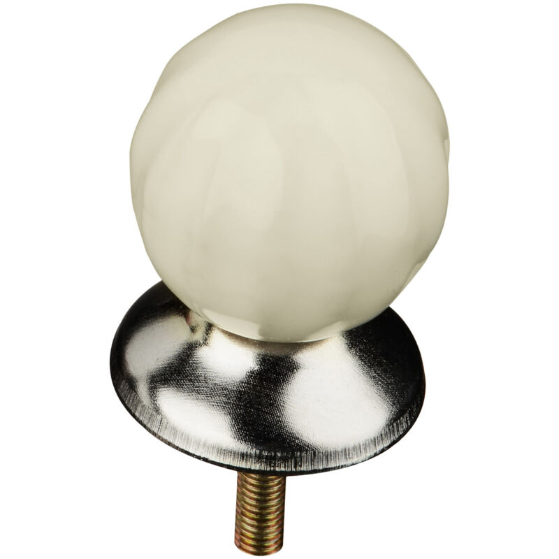 Premier Housewares - Retro Style Ivory Ceramic Drawer Knobs