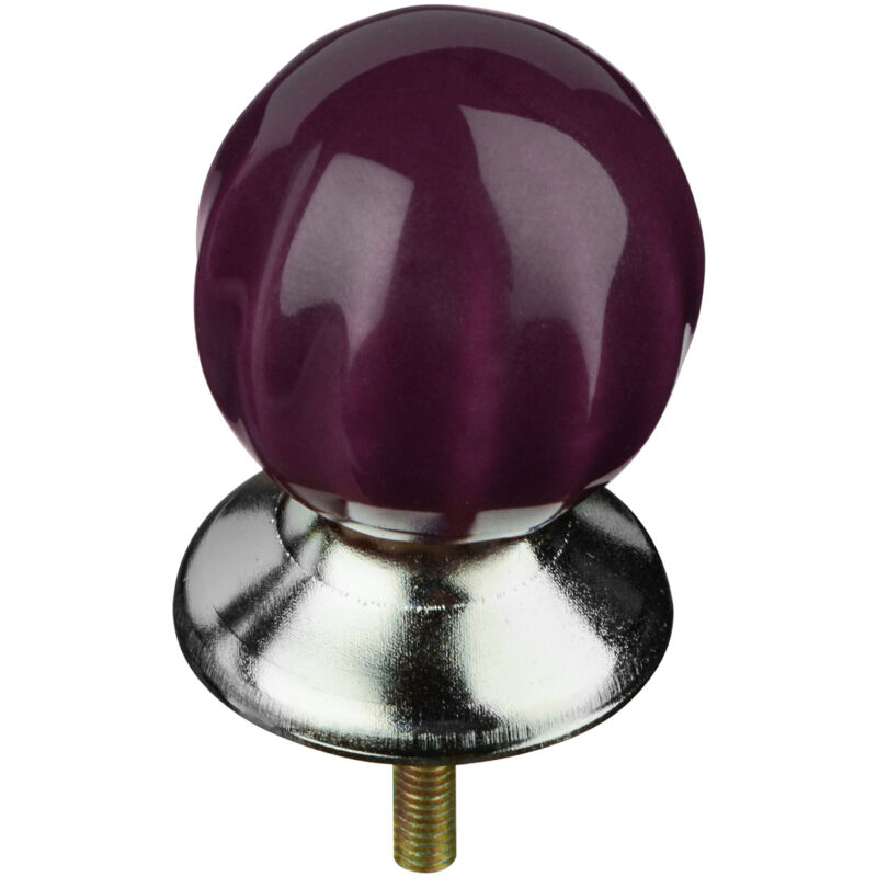 Retro Style Purple Drawer Knobs - Premier Housewares