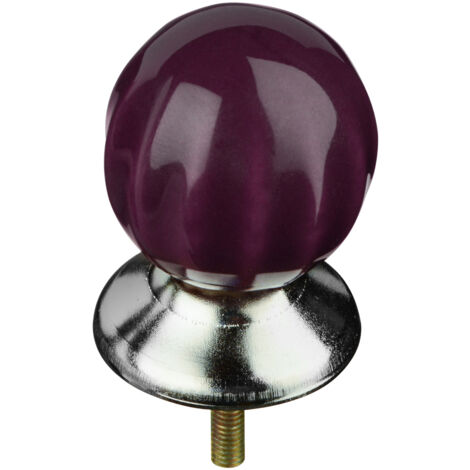 Premier Housewares Retro Style Purple Drawer Knobs