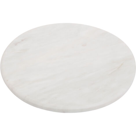 Premier Housewares Round White Marble Chopping Board