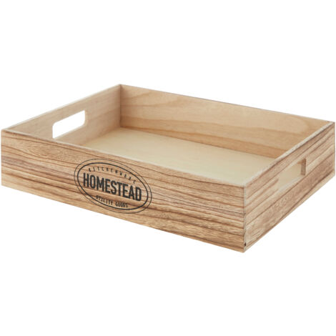 Premier Housewares Rustic Homestead Storage Crate