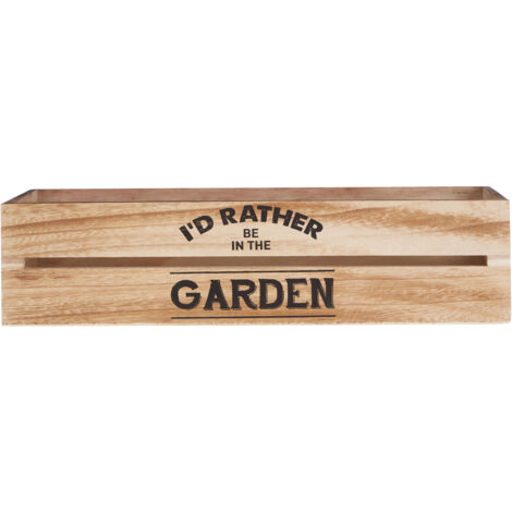 Premier Housewares Rustic / Natural Planter and Herb Crate