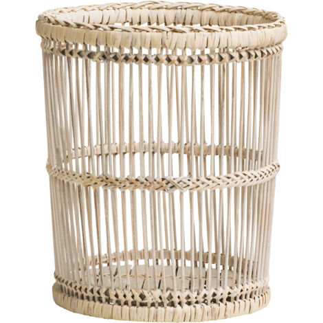 Premier Housewares Rustic White Washed Waste Bin