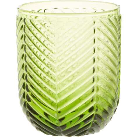 Premier Housewares Set of Four Fleur Green Tumblers
