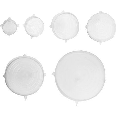 Premier Housewares Set of Six Zing Silicone Lids