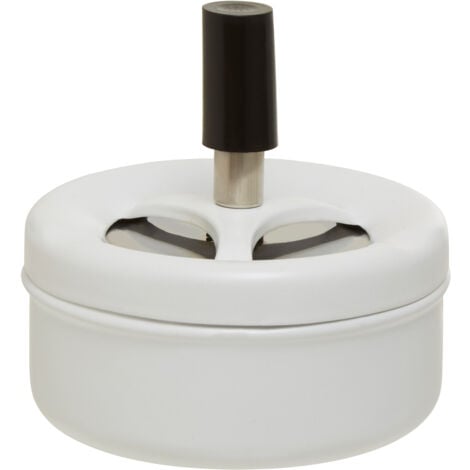 Premier Housewares Siberia White Spinning Ashtray
