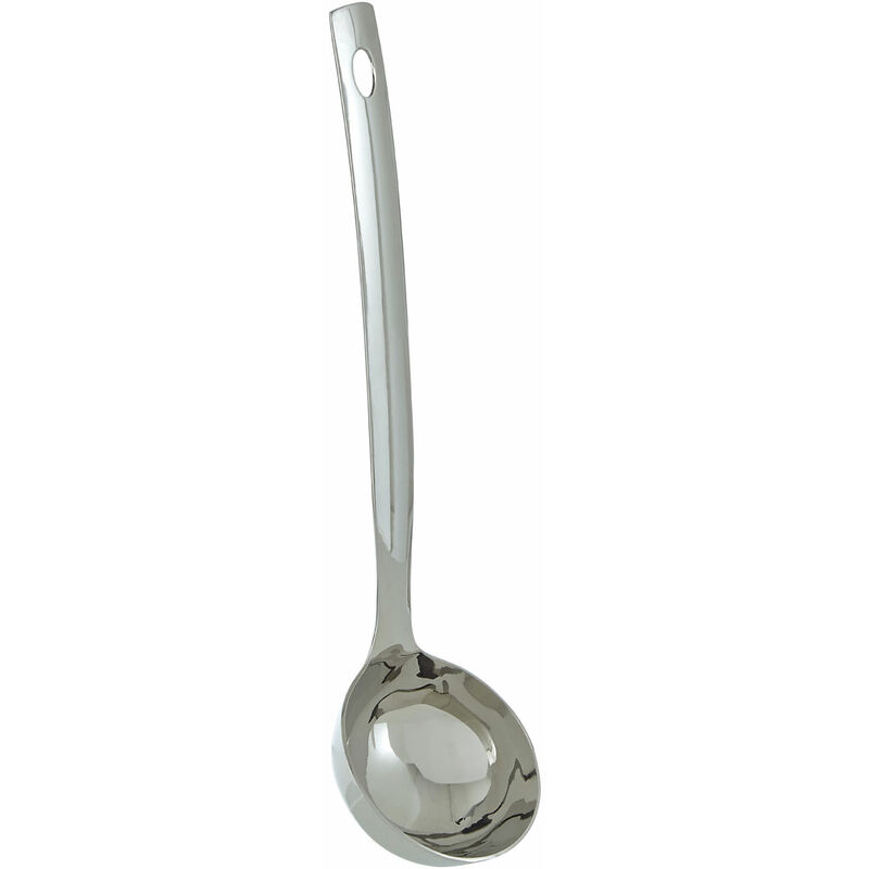 Premier Housewares Silver Shiny Finish Ladle Pasta Spoon Server Stainless Steel Durable Ladle For Everyday Use Ladle 8 x 30 x 9