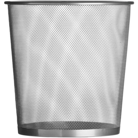 Premier Housewares Silver Wire Mesh Small Waste Paper Bin