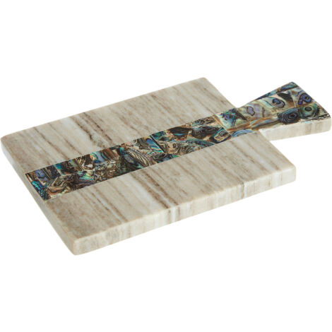 Premier Housewares Small Beige Marble Paddle Board
