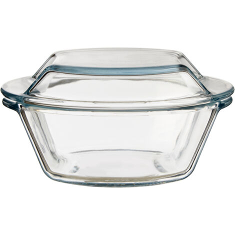 Premier Housewares Small Round Glass Casserole Dish