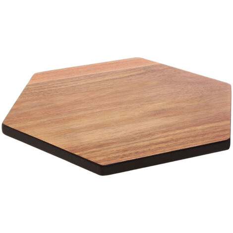 Premier Housewares Socorro Hexagonal Black Edge Chopping Board