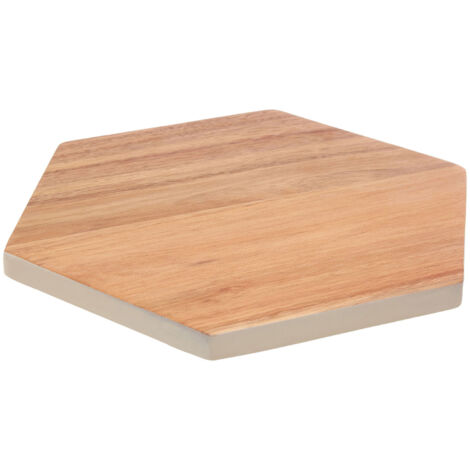 Premier Housewares Socorro Hexagonal White Edge Chopping Board