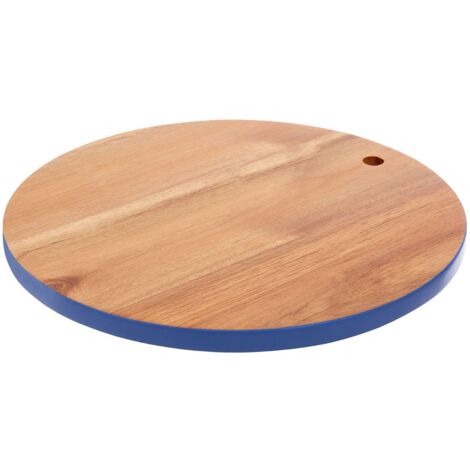Premier Housewares Socorro Round Blue Edge Chopping Board