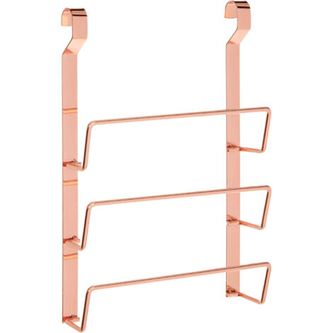 Premier Housewares Sorello Rose Gold Hanging Pan Lid Rack