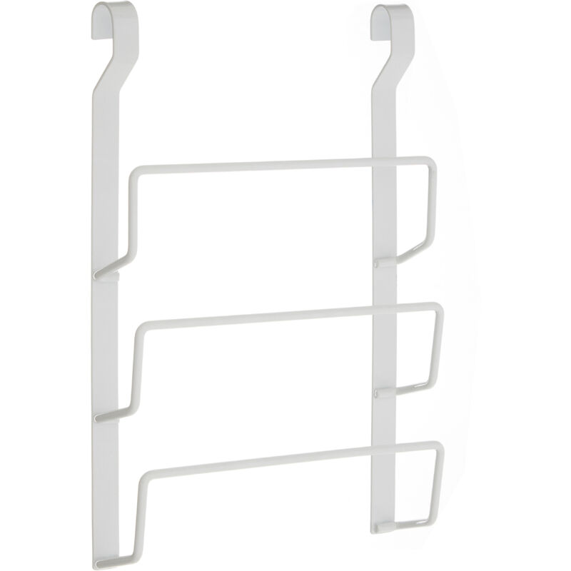 Premier Housewares - Sorello White Iron Hanging Pan Lid Rack