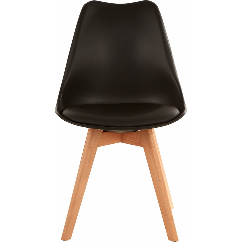 Stockholm Black Chair with Cushion - Premier Housewares