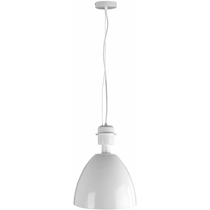 Premier Housewares Stockholm White Metal Pendant Light