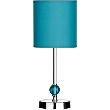 Premier Housewares Teal Acrylic Ball Table Lamp