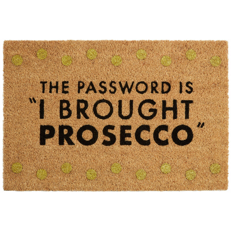 The Password Is I Brought Presecco Design Door Mat Non Slip Floor Mat Indoor And Outdoor Welcome Mat With Robust Coir For Door Entrances House