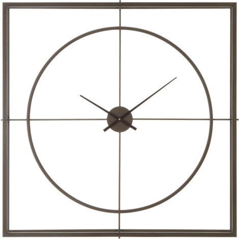 Premier Housewares Trinity Rust Finish Wall Clock