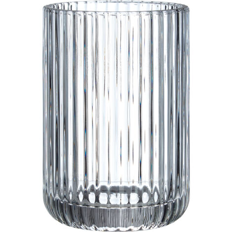 Premier Housewares Tumbler / Contemporary Clear Glasses For Drinking Water And Other Beverages / Water Glass Juice Cup Whiskey Glass 8 x 11 x 8 cm