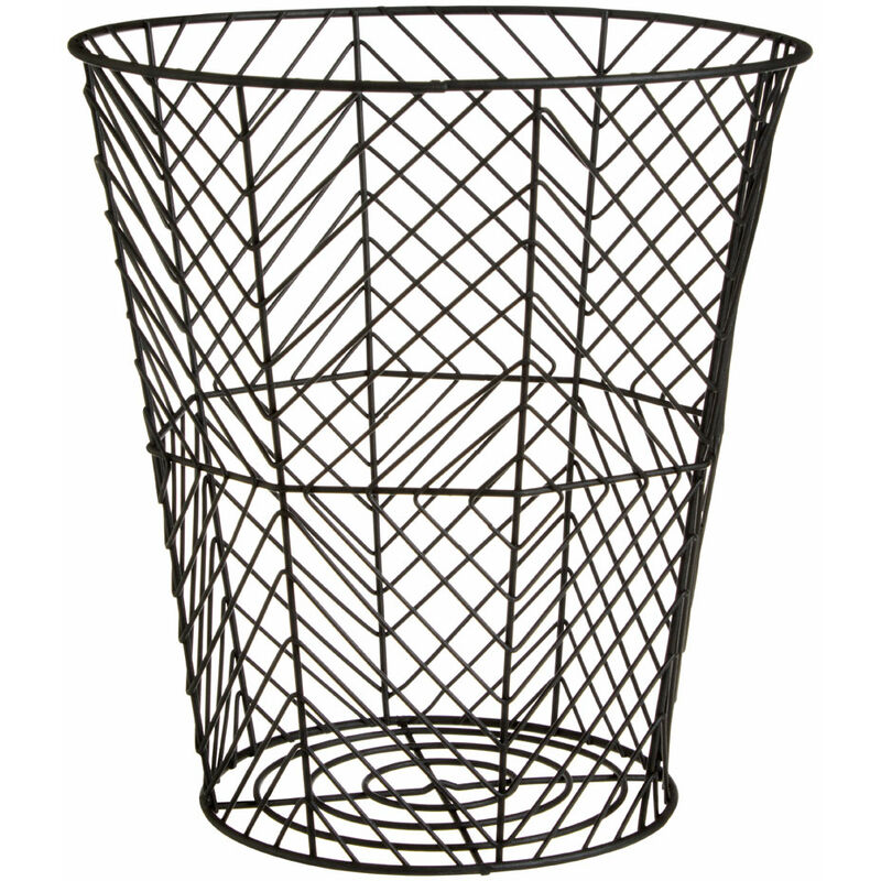 Premier Housewares - Vertex Black Powder Coat Storage Basket