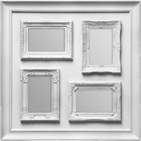 Premier Housewares Vintage Style Silver 4 Photo Frame