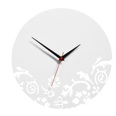 Premier Housewares White Acrylic Wall Clock