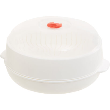 Premier Housewares White and Clear Microwave Steamer