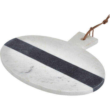 Premier Housewares White and grey marble round paddle board