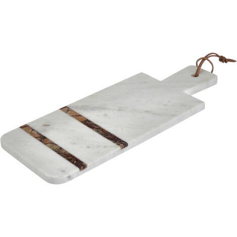 Premier Housewares White / Brown Forest Marble Paddle Board