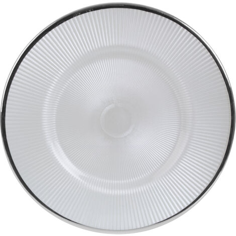 Premier Housewares White Glass Dinner Plate