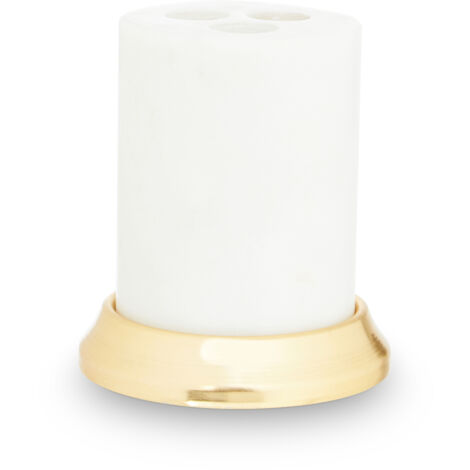 Premier Housewares White Marble Toothbrush Holder