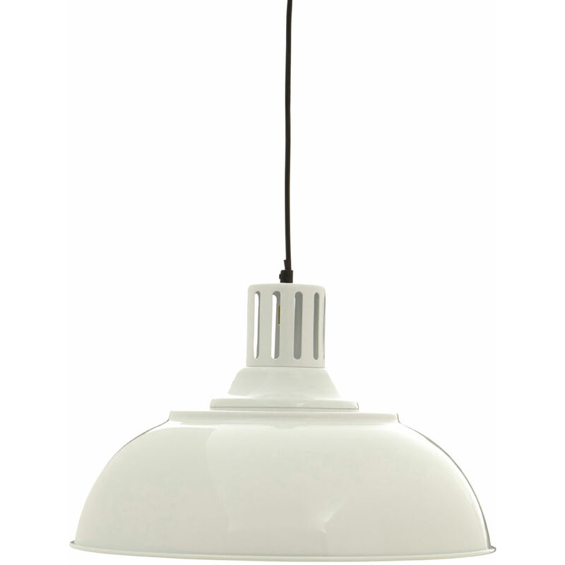 White Metal Pendant Light Modern Elegant Ceiling Light Chandelier 41 x 41 x 120 - Premier Housewares
