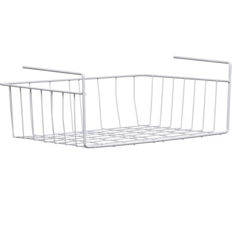 Premier Housewares White Under Shelf Large Storage Basket
