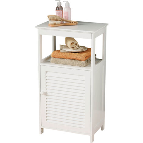 Premier Housewares White Wood Floor Cabinet