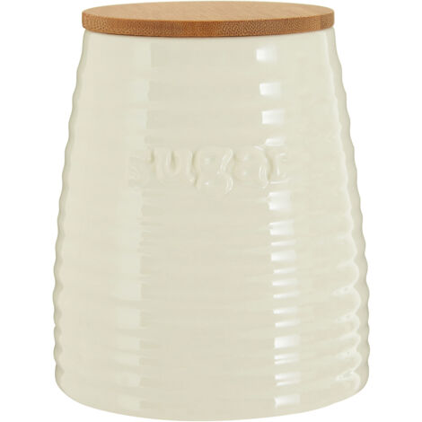 Premier Housewares Winnie Cream Dolomite Sugar Canister