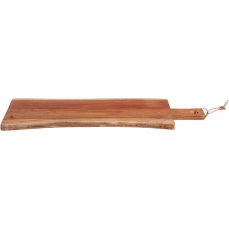 Premier Housewares Wooden Chopping Board Oil Finish Block Boards With Handle Natural Acacia Wood Rectangular Cutting Board 70 x 40 x 2