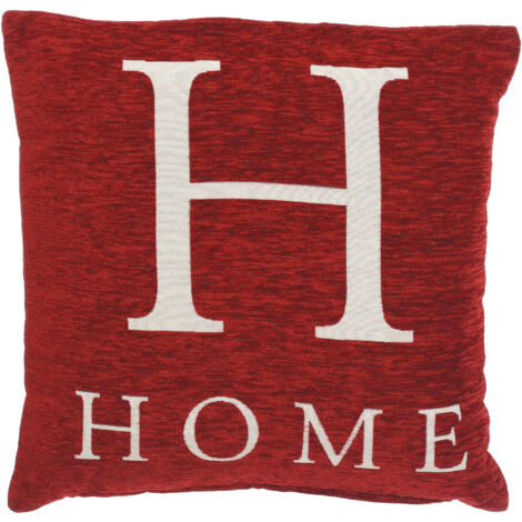 Premier Housewares Words 'Home' Red Cushion