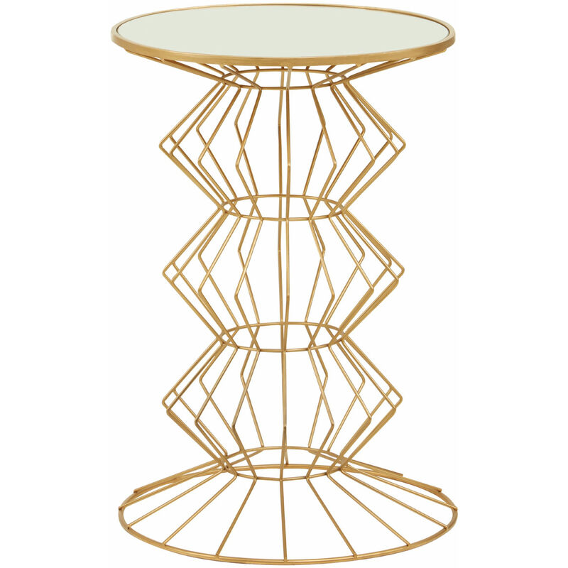 Premier Housewares - Yaxi Gold Finish Frame Table
