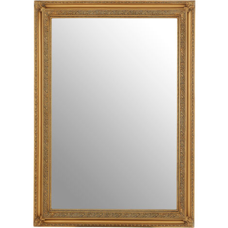 Premier Housewares Zelma Gold Finish Wall Mirror